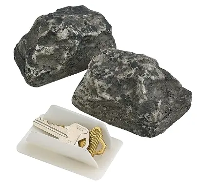 Garden Hide A Spare Key Camouflage Stone Fake Rock Hidden Key Box For Outdoor Yard fake rock for Spare Keys