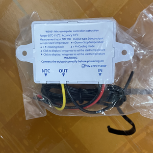 Controlador de temperatura Led Digital W3001, interruptor de Control de termostato 10a, sonda, relé de 12V, 24V, 48V, 110-220V - Product Image 6