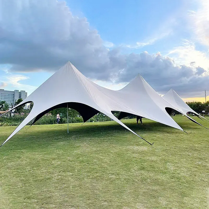 20M großes Luxus Outdoor Camping Baldachin Plane Zelt für 40 Personen Hochzeits feier Event Zelte
