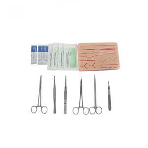 Kit de pratique de suture en silicone de qualité alimentaire de 16cm avec tampon de suture et 6 outils de chirurgie pour l'apprentissage des écoles - Product Image 6