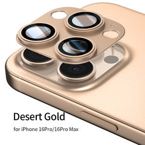 IPhone 16 için Pro Max ekran koruyucu 9H Corning cam alüminyum Metal kamera ile Lens kapağı koruyucu Film iPhone 16 için - Product Image 4