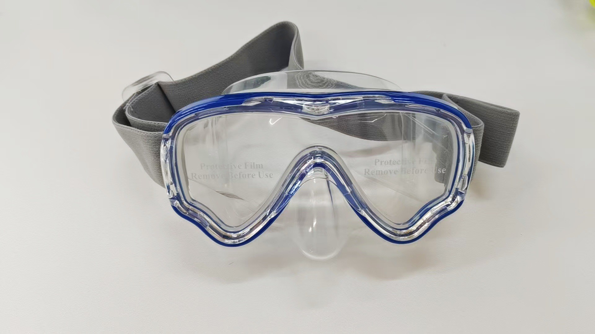 Blue translucent-black silicone