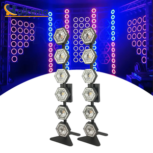 6-Line Hexagon Retro COB Pixel Blinder Light 6*144pcs <strong>RGB</strong> <strong>LED</strong> for DJ Stage Club Lighting Vintage 6-Eyes <strong>LED</strong> Stage Light - Product Image 5