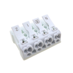 2 Pin <strong>Spring</strong> <strong>Terminal</strong> <strong>Block</strong> 923 Electrical Cable Clamp Quick Lamp Wire Connector - Product Image 4