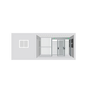 Volle Höhe Doppeltür 20ft Drehkreuz Container Conversion Security Checking Gate mit Zugangs kontrolle Großhandels preis - Product Image 2