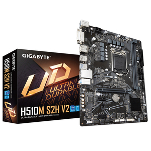 GIGA-placa base H510M S2H V2 para videojuegos, con enchufe LGA 1200, compatible con doble canal, no ECC, sin pulir, DDR4, 2 atenuadores - Product Image 1