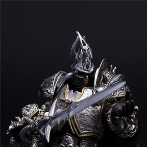 Tùy Chỉnh Phong Cách Mới Nhựa Hoạt Hình Thế Giới Của <span class=keywords><strong>Warcraft</strong></span> 7 Inch Thẻ Lich Vua Arthas Điêu Khắc Cho Hiển Thị - Product Image 3