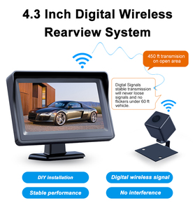 China RTS Wireless Car Backup <strong>Reverse</strong> Camera <strong>System</strong> 4.3 Inch <strong>LCD</strong> Monitor for 12V Car Rear View Camera Wireless Car Cam - Product Image 4