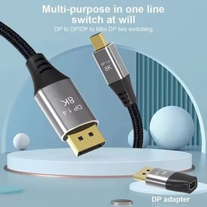Factory Wholesale Adapter <strong>Adaptor</strong> 8K 1.4 DP Displayport Male to Mini DP Mini Displayport Female Converter Adapter - Product Image 4