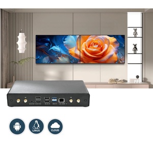 Controlador de pared de video de 2 canales RK3588 Reproductor de menú 1 entrada a 2 pantallas Procesador de video Resolución 8K 4G 64G Almacenamiento Android 14 - Product Image 3
