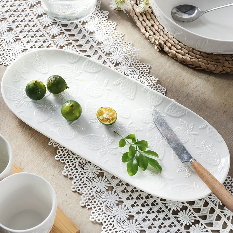 Assiette gaufrée 36 cm