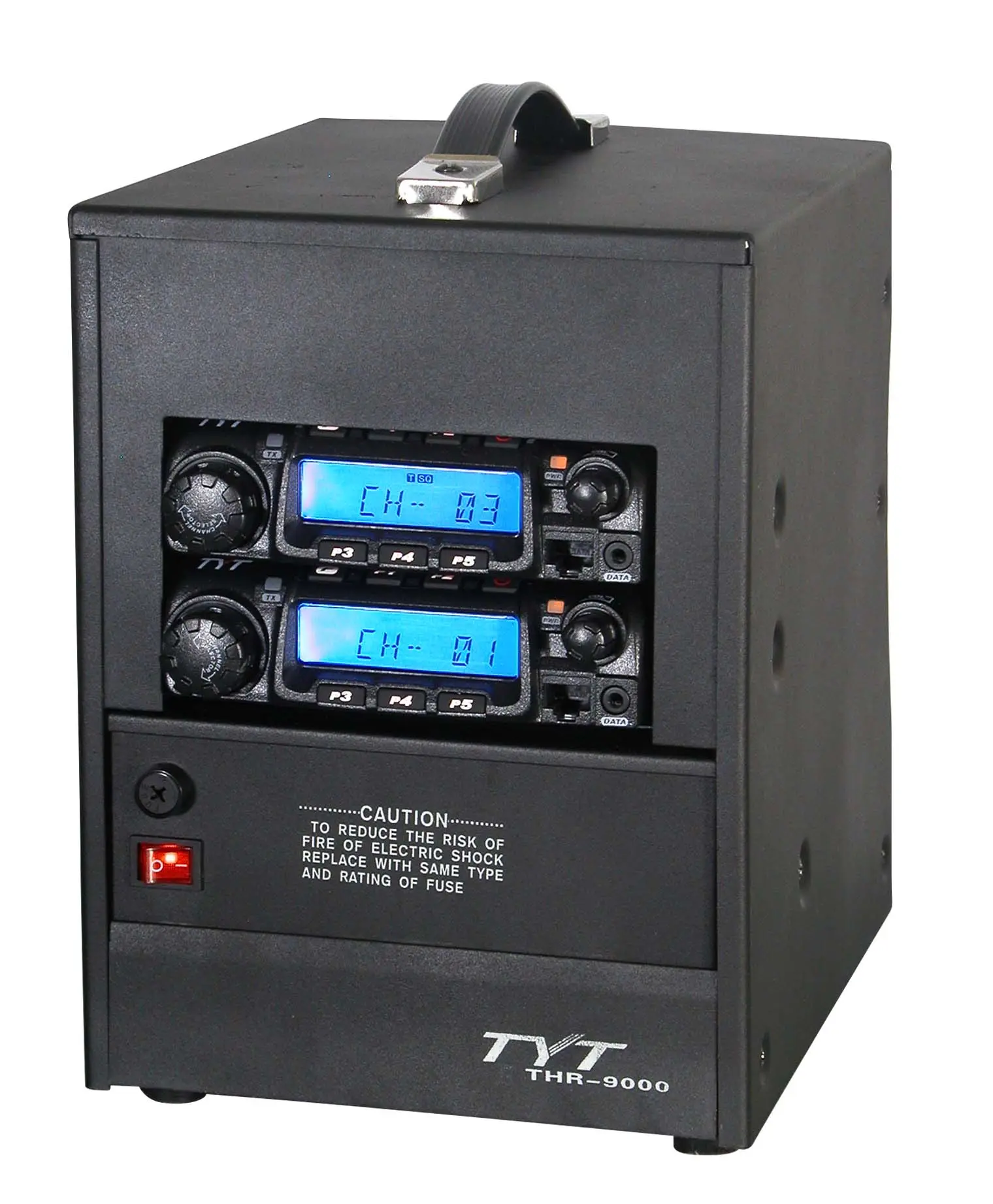 مُكرر لاسلكيّ VHF UHF متنقل بقوة 50 واط من TYT طراز رقم THR-9000 مُكرر لاسلكيّ مزود بموجات لاسلكية ثنائية الاتجاه مدمج وخفيف الوزن جهاز مُكرر لاسلكيّ THR 9000