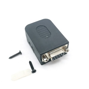 D-SUB DB9 9ขาขั้วต่อ RS232แบบ2แถว DR9แยกบอร์ดไม่มีบัดกรีโมดูลพอร์ตอนุกรมชนิดปกสีดำประเภท PCB - Product Image 5