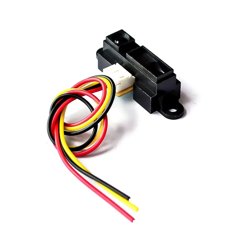 Sensor de ranging infravermelho gp2d12, detecção de distância 10-80cm com linha