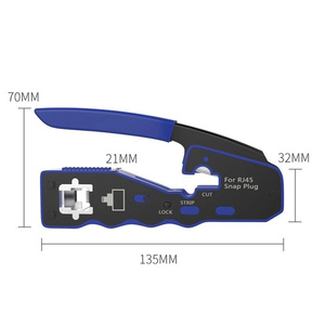 ขั้วต่อปลั๊ก RJ45 Ez สำหรับอุตสาหกรรมเครื่องมือจีบสำหรับประเภทเครือข่าย Cat6และ Cat6a ที่มีด้ามจับพลาสติกที่ทนทาน - Product Image 5