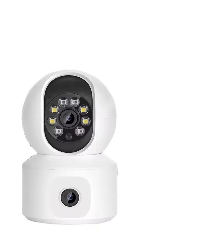 2024 yeni tasarım akıllı bulut kamera ICSEE kapalı 1080P2mp HD gece görüşlü güvenlik kamerası ev güvenlik çift lens icsee