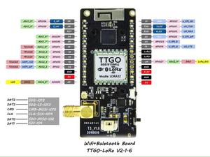 TTGO ESP32-Paxcounter LoRa32 V 2.1 ESP32 Lora OLED 0.96 Inch WIFI Wireless Module