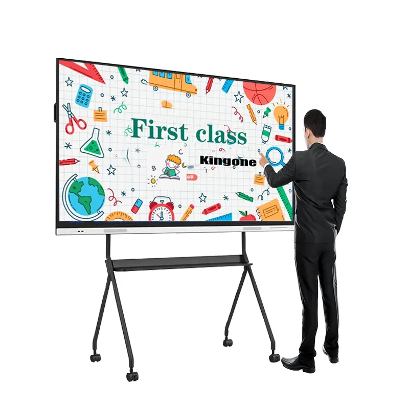 Factory Supply 55 65 75 85 98 100 Inch LCD Display Touch Screen Whiteboard Smart Board Interactive Flat Panel