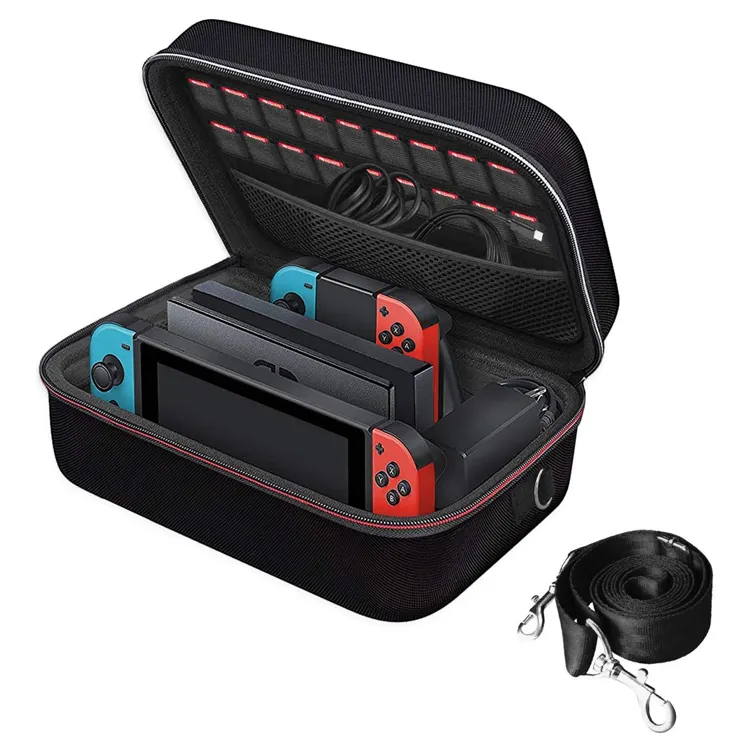Wholesale Soft Lining 18 Games Portable Travel All Protective Hard Carrying Storage EVA Case for Nintendo Switch