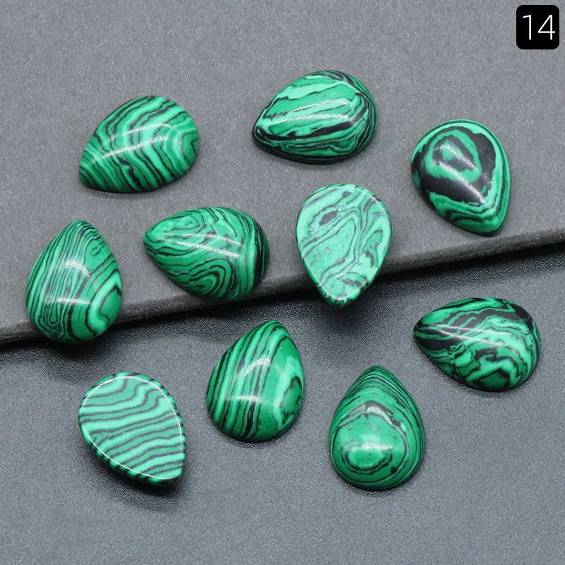 15x20mm malachite-synthetic-single