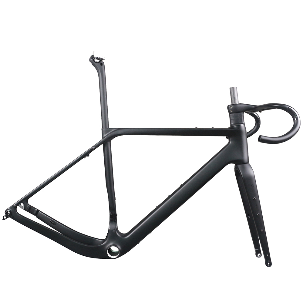 SERAPH Carbon frame Disc brake Gravel Bike Full Hidden Cable bicycle part Carbon Fiber T1000 T47 Max Tire 700X50C GR048