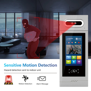 TCP/IP Video Doorphone 4 appartamenti Kit Cat5e cavo citofono Video porta telefono sistema 1080P 7 pollici Touch Screen accettato