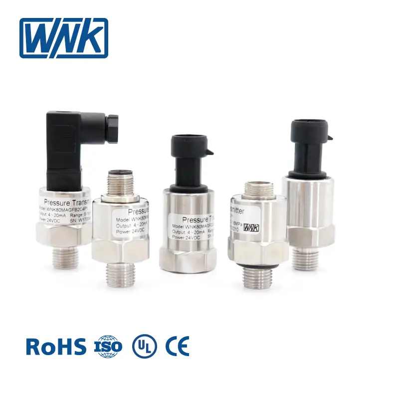 Wnk 4-20ma 0-10v वायु गैस के लिए पूर्ण वैक्यूम दबाव सेंसर ट्रांसमीटर ट्रांसमीटर