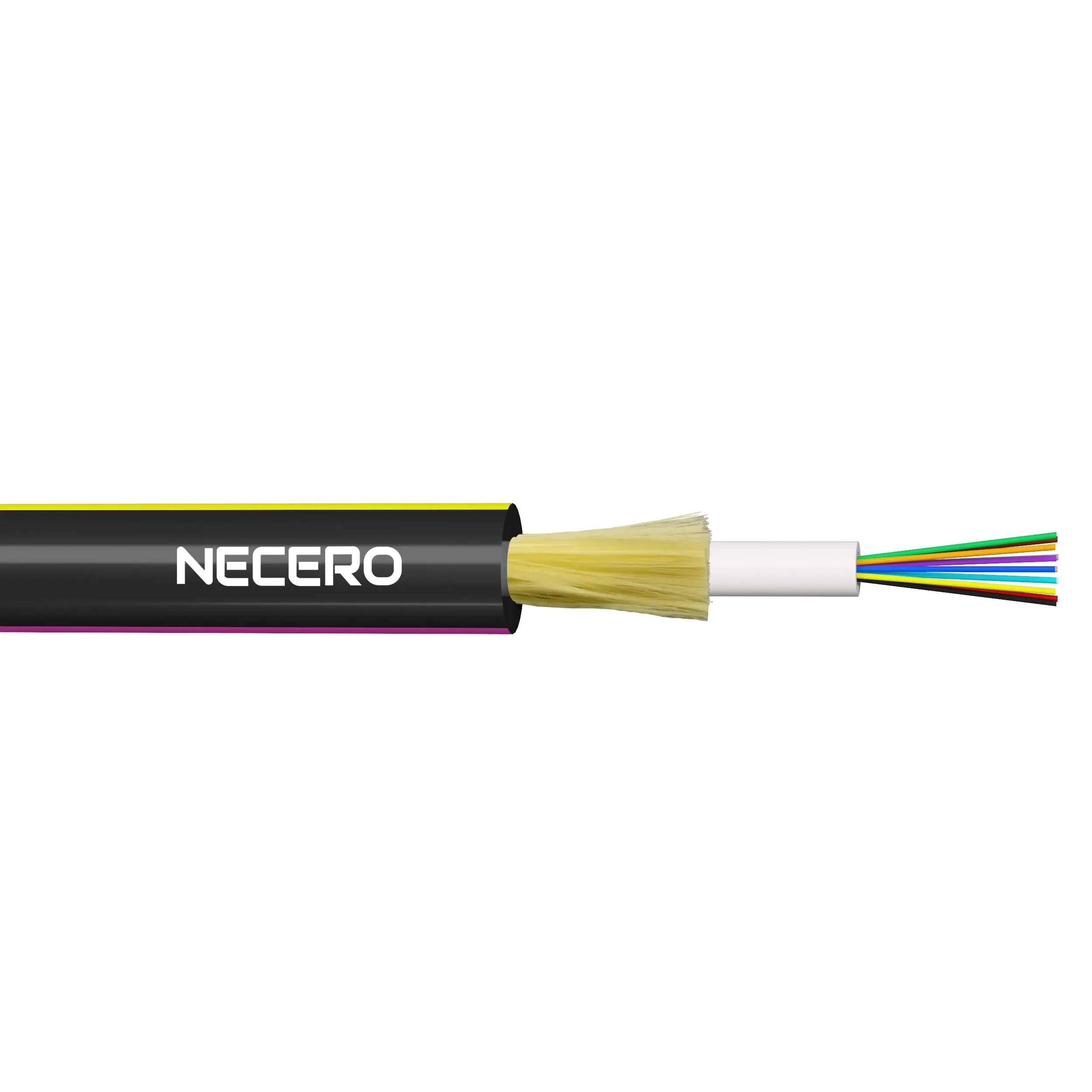 2 cables de núcleo/12f cable de fibra óptica de chorro de aire micro cable
