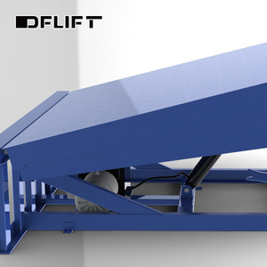 DFLIFT-rampa niveladora de 10T, sistema hidráulico, muelle de carga, nivelador para contenedor