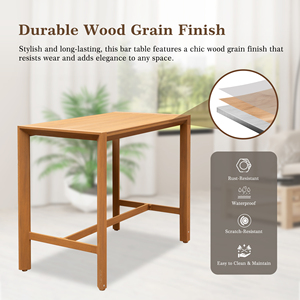 Hot Selling Custom High Quality Modern <strong>Counter</strong> <strong>Height</strong> Dining <strong>Table</strong> Waterproof for Indoor &amp; Outdoor