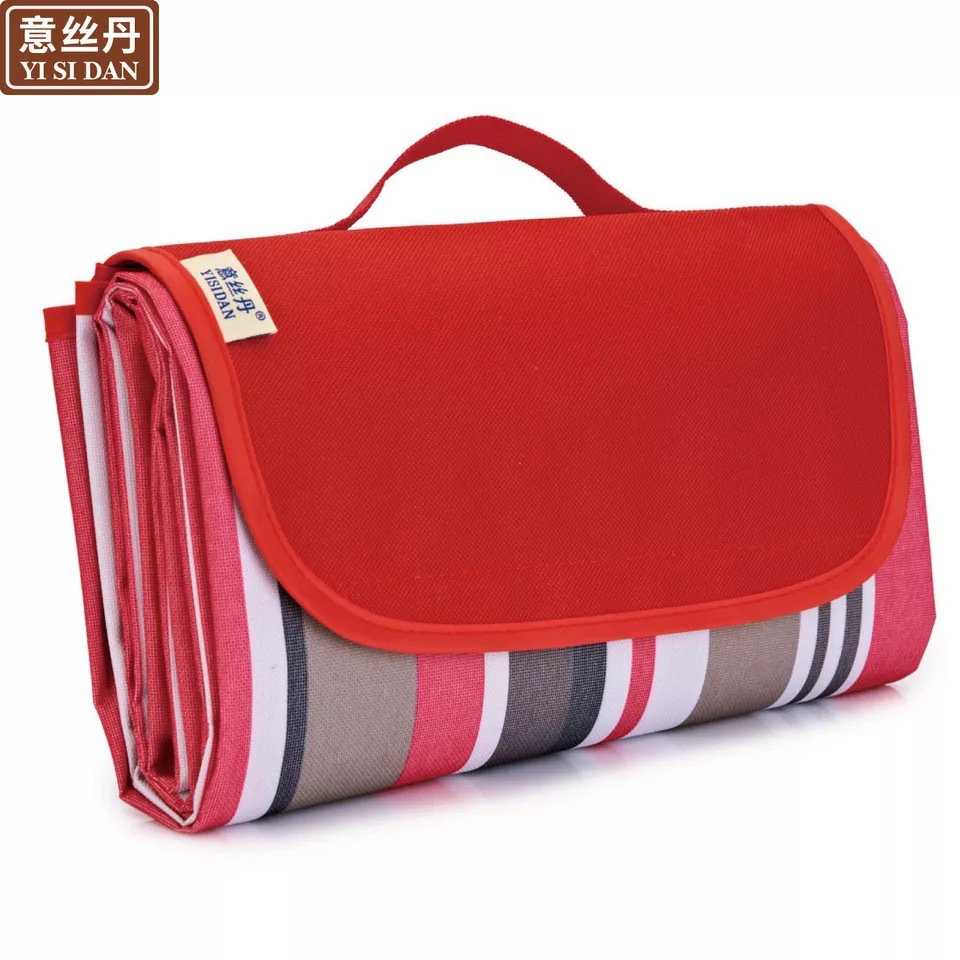 Red striped Oxford cloth)