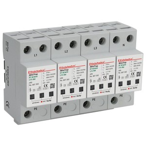パワーサンダープロテクターAC30kA/80kA/100kA/160kA単相TT/TN (1 1回路) システム2P SPD 275V/255V T1 T2
