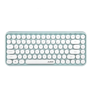 Teclado Universal inalámbrico Bluetooth, máquina de escribir Retro, teclado de llave redonda para iPad Win/iOS/Android, teclado Circular de 84 teclas - Product Image 4
