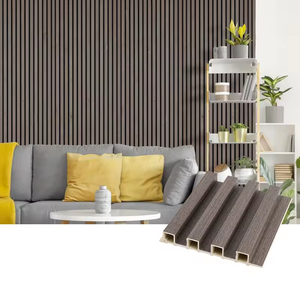 Revestimento parede interior WPC Painéis WPC Great Wall Decorativo Madeira Plástico Composto Wall Board Deco Materiais madeira 3D Grills