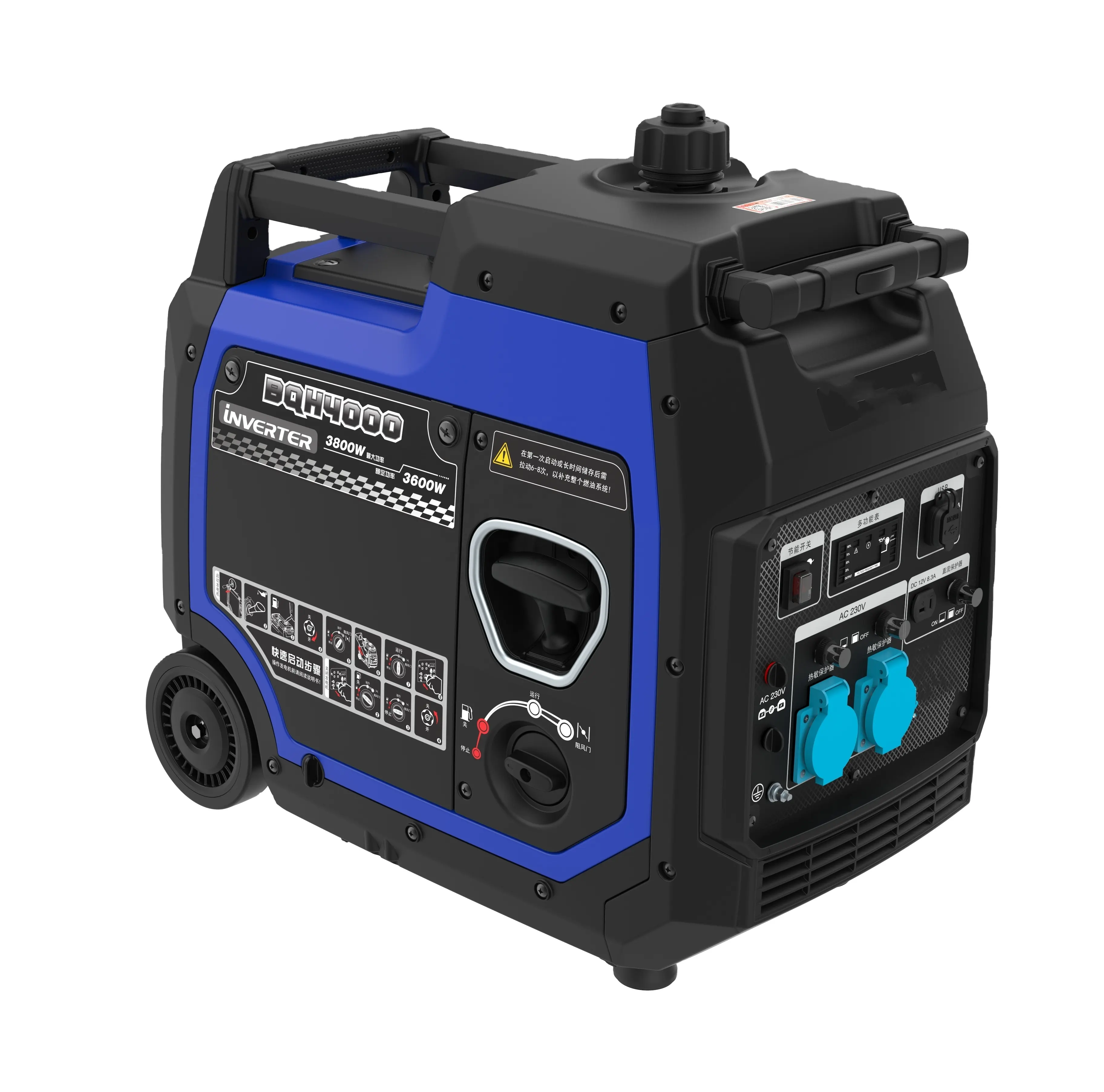 Generador de gasolina de la mejor calidad 2024, gran oferta, generadores de baja velocidad para uso doméstico, generador inversor para exteriores, calidad superior de 3,6 kW