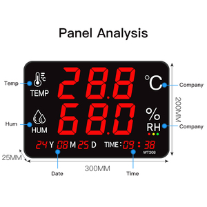 RS485 Modbus Pantalla digital Sensor de temperatura y humedad Registrador DE DATOS Termómetro Higrómetro Invernadero - Product Image 5