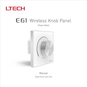 LTECH 2-in-1 PWM tipo RF 2.4GHz pannello senza fili della manopola di oscuramento 6A 1 canale 144W 12-24V LED Dimmer Controller - Product Image 2