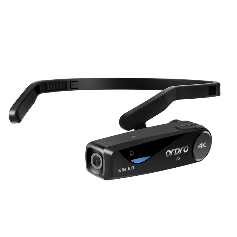 Ordro กล้อง EP6 PLUS 4K UHD EIS กล้องกีฬาแอคชั่นป้องกันการสั่นสะเทือนกล้องติดหมวกกันน็อคจักรยานกล้องติดศีรษะกล้อง vloging มือฟรี