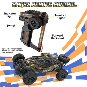 Yeni gelenler 2.4G 1:18 kök oyuncak rc araba yapı seti DIY uzaktan kumanda yarış araba modeli off road rc araçlar çocuklar için - Product Image 4