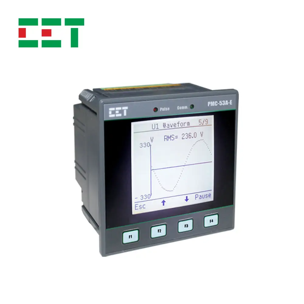 Cet PMC-53A-E Ethernet Modbus Tcp/Rtu Power Kwaliteit Analyze 3 Fase Energy Monitor Meter
