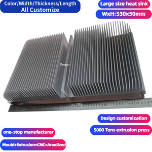 Factory 300x80 mm Industrial Profile Extrusion <strong>Heatsink</strong> Electronic Radiator Circuit Board Radiator Extruded Heat Sink Aluminum - Product Image 4