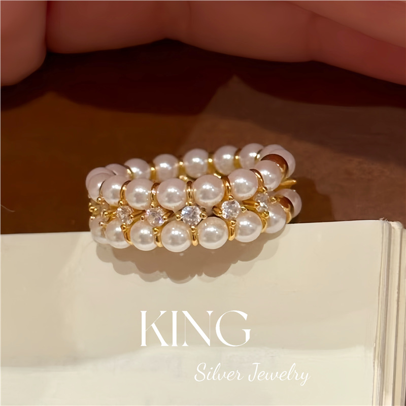 Bague en or, taille S (convient aux tailles US 5 et 6)