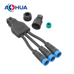 15A Quick Lock Connector M20 3PIN Led Lighting Driver Cable 3Pin Assembly Y <strong>Splitter</strong> <strong>1</strong> <strong>Input</strong> <strong>3</strong> <strong>Output</strong> Led Wire Harness - Product Image 5