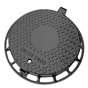 D400ユニバーサルバージョン丸型ダクタイル鋳鉄マンホールカバー下水道の地下世界カスタムロゴ - Product Image 1