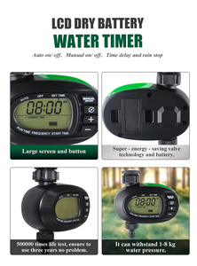 Programmier barer digitaler Schlauch hahn mit einer Steckdose Automatische Batterie LCD-Wasser timer Wassersystem Bewässerungs regler - Product Image 3