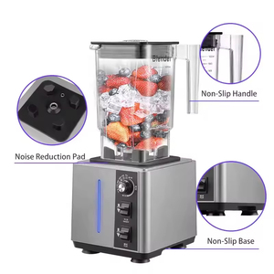 1.8L ANS-C200 bsçok fonksiyonlu ticari makine mutfak taze sıkacağı 2 in 1 gümüş crest elektrikli yüzlü mikser blender - Product Image 3