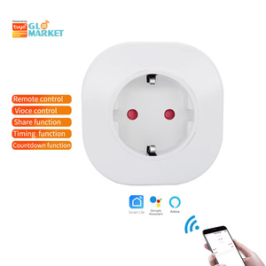 Glomarket Tuya akıllı ev cihazı Wifi fişi App uzaktan kumanda soketi akıllı yaşam Alexa Google ev ile çalışır - Product Image 1