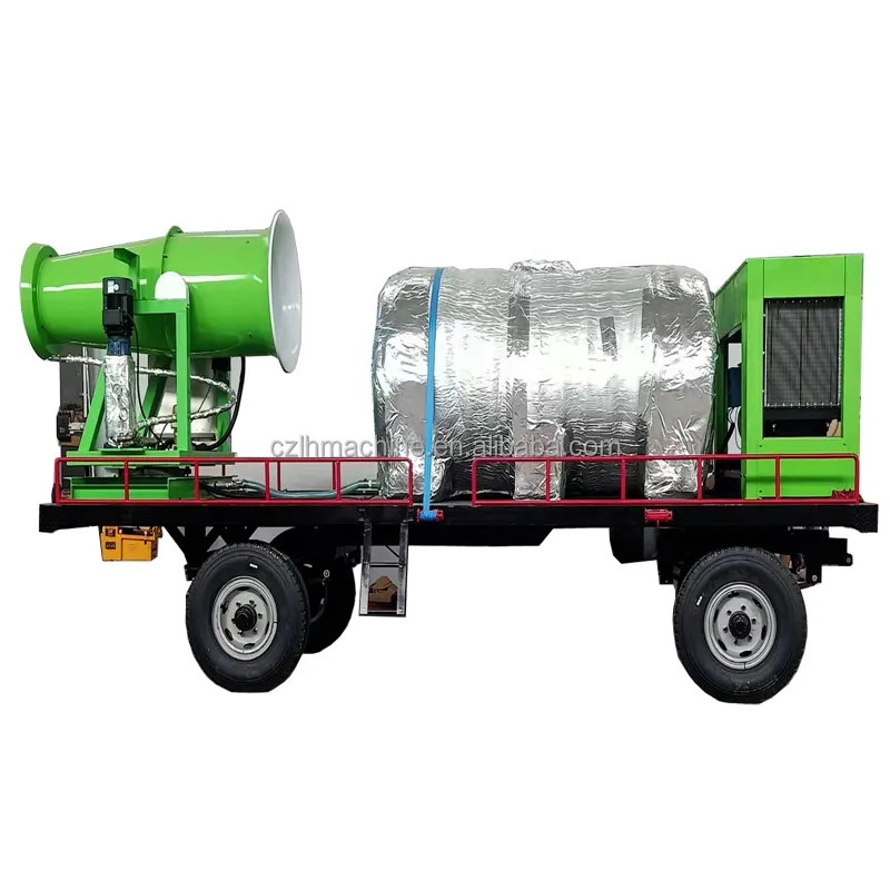 Máquina de eliminación de polvo de cañón de niebla, generador diésel con rango de pulverización de 40m 50m