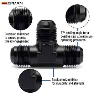 Epman an3 tee te מתאים צומת צומת cpler an4 an6 an8 an10 an12 עבור צינור שמן טורבו צינור קו משאבת רכבת