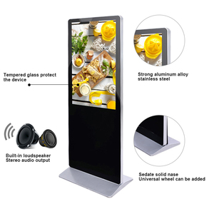 Kapalı ayakta dijital tabela 55 65 inç interaktif yüksek çözünürlüklü LCD süpermarketler ve kafeler için WiFi ile reklam oyuncu - Product Image 4